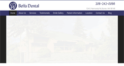 Desktop Screenshot of beffadental.com