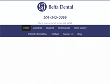 Tablet Screenshot of beffadental.com